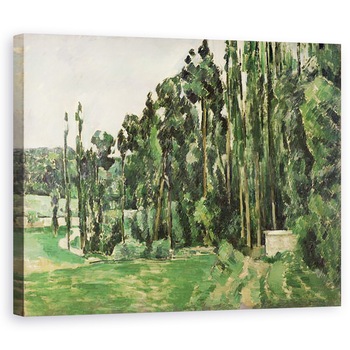 Tablou canvas - Paul Cezanne - Plopii, 60 x 75 cm Tablou canvas - Paul Cezanne - Plopii, 60 x 75 cm
