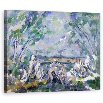 Tablou canvas - Paul Cezanne - Scaldatorii I, 60 x 75 cm Tablou canvas - Paul Cezanne - Scaldatorii I, 60 x 75 cm
