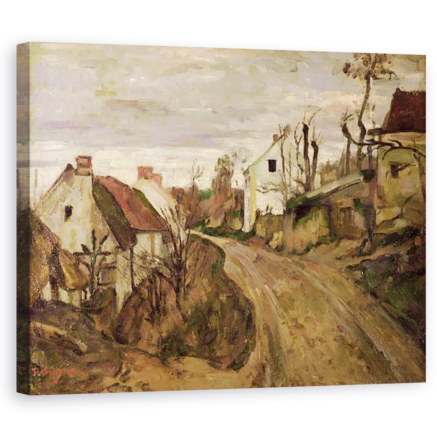 Tablou canvas - Paul Cezanne - Drumul satului, Auvers, 60 x 75 cm