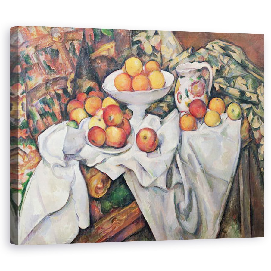 Tablou canvas - Paul Cezanne - Mere si Portocale, 60 x 75 cm