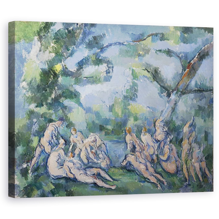 Tablou canvas - Paul Cezanne - Scaldatorii II, 60 x 75 cm