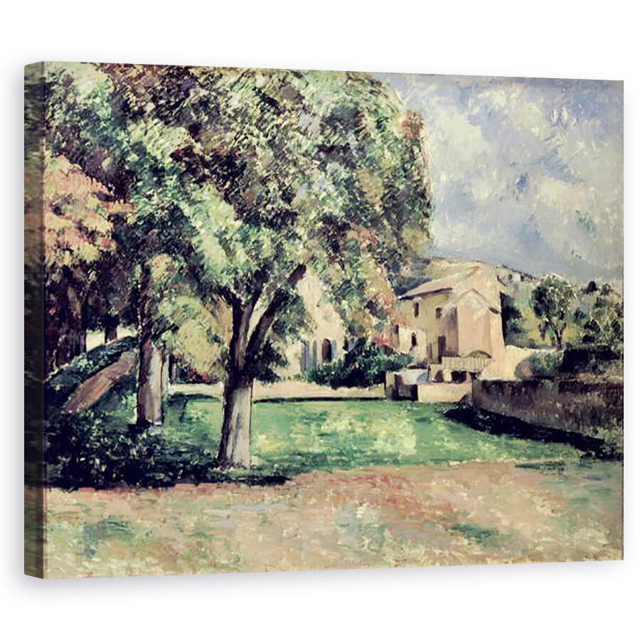 Tablou canvas - Paul Cezanne - Copaci intr-un parc, Jas de Bouffan, 60 x 75 cm