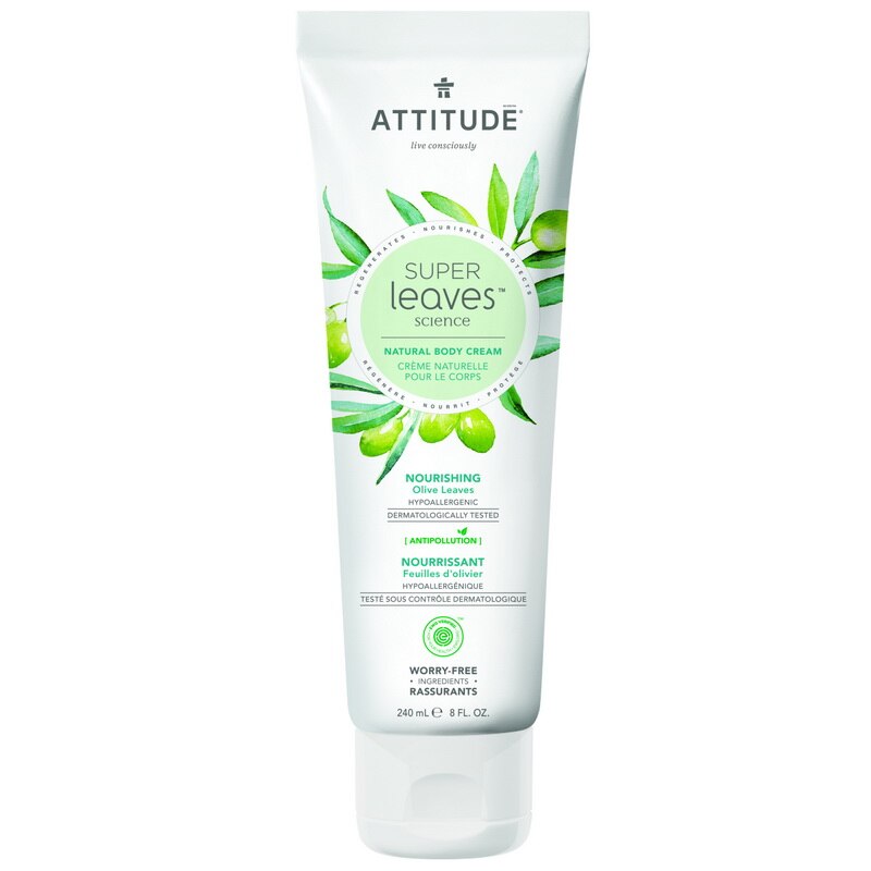 Crema ecologica de corp, hranitoare si hipoalergenica, Super Leaves Attitude, 240 ml