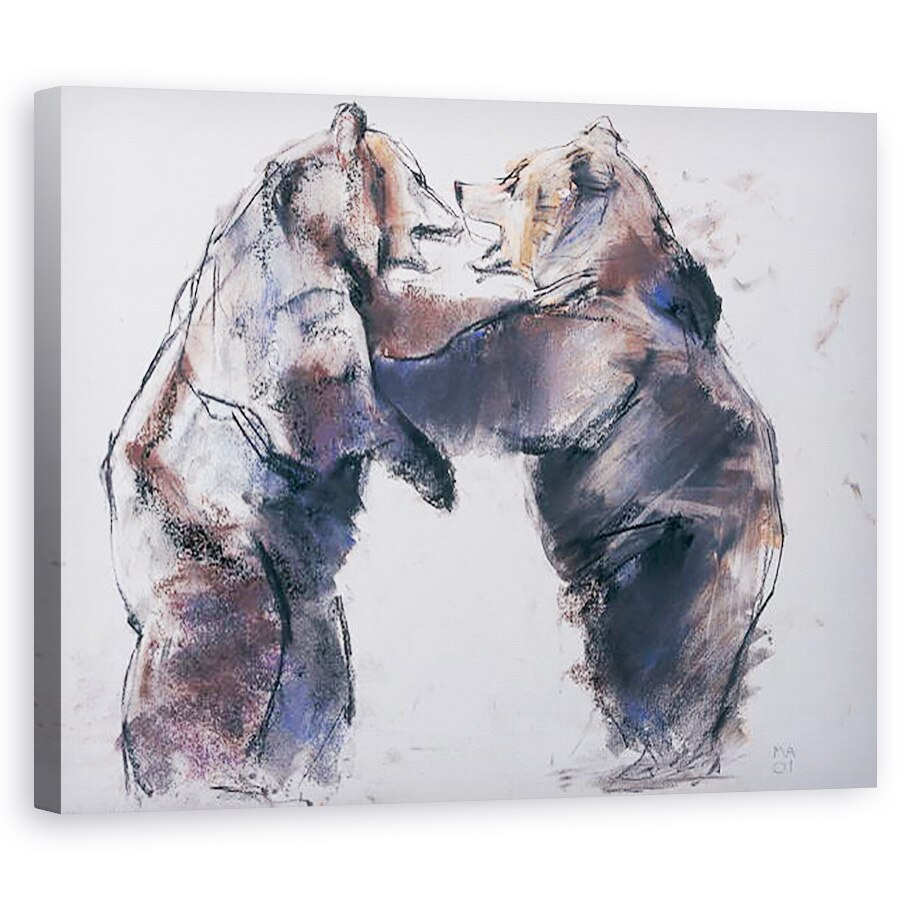 Tablou canvas - Mark Adlington - Playfight, 60 x 75 cm