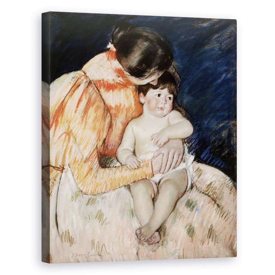 Tablou canvas - Mary Stevenson Cassatt - Mama si Copil, 60 x 75 cm
