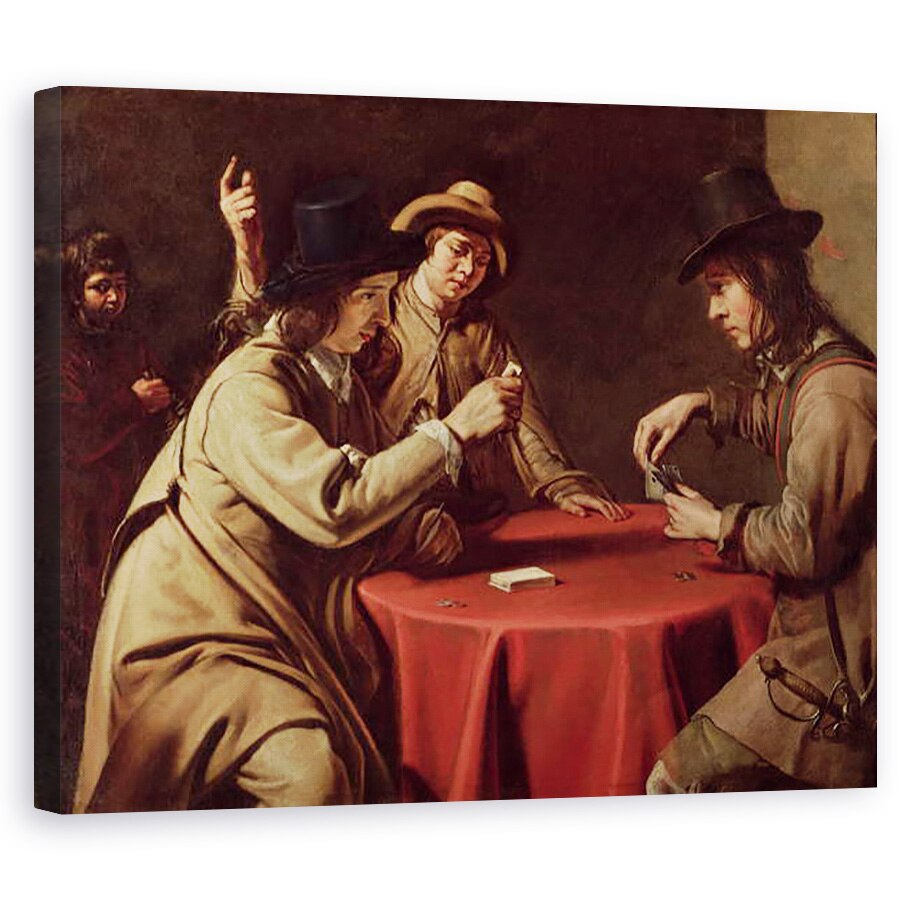 Tablou canvas - Mathieu Le Nain - Trisorii ulei pe panza, 60 x 75 cm