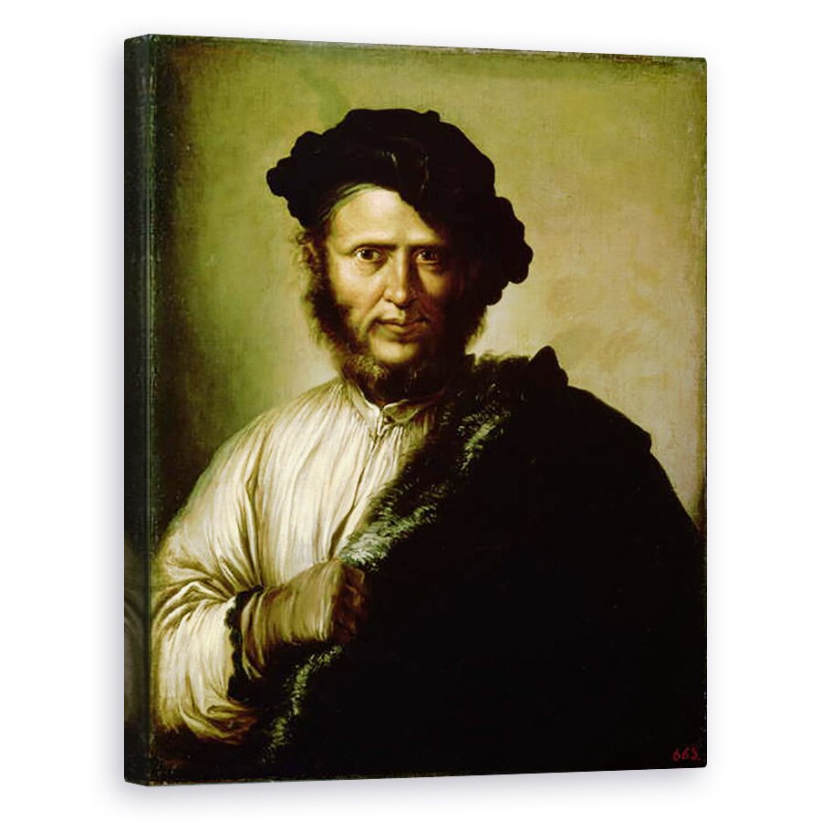 Tablou canvas - Salvator Rosa - Portretul unui barbat, 80 x 100 cm