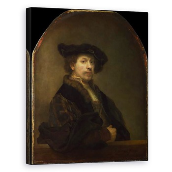 Tablou canvas - Rembrandt Harmensz van Rijn - Autoportret la varsta de 34 ani, 60 x 75 cm Tablou canvas - Rembrandt Harmensz van Rijn - Autoportret la varsta de 34 ani, 60 x 75 cm