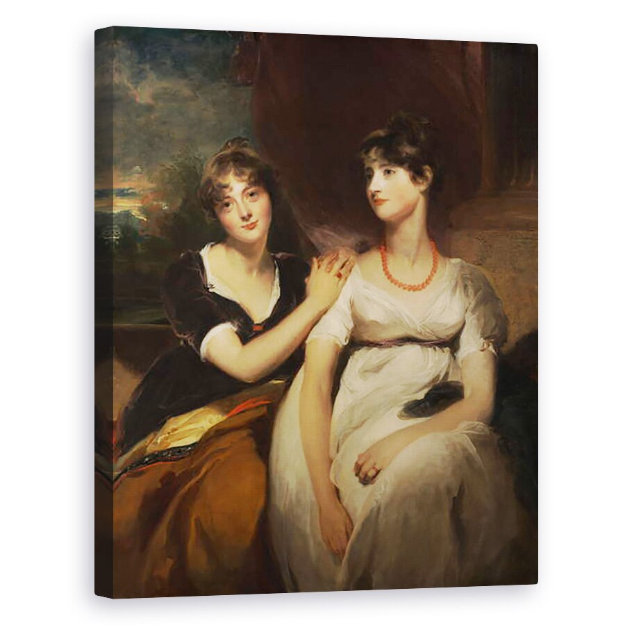 Tablou canvas - Thomas Lawrence - Portretul lui Charlotte si Sarah Carteret-Hardy, 80 x 100 cm