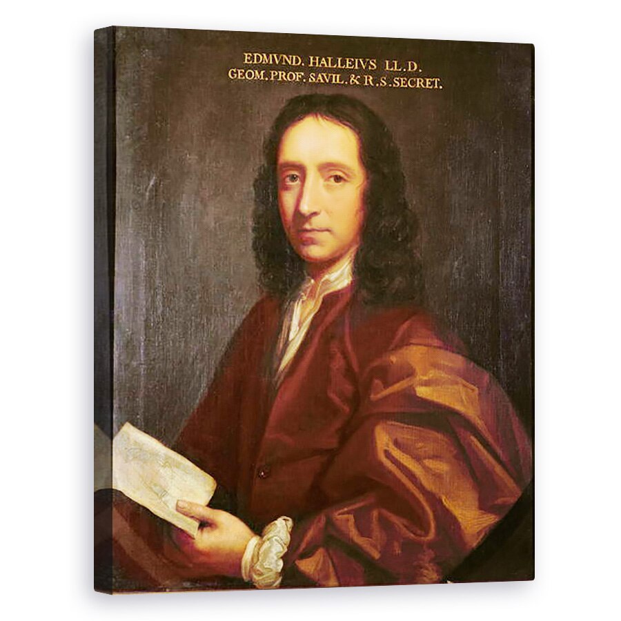 Tablou canvas - Thomas Murray - Portretul lui Edmond Halley, 80 x 100 cm
