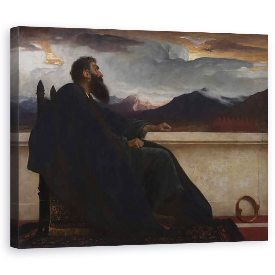 Tablou canvas - Frederic Leighton - David, 80 x 100 cm