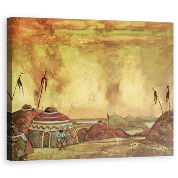 Tablou canvas - Nicholas Roerich - Proiectarea scenica a operei Printul Igor a lui Alexander Borodin 1833-87, 60 x 75 cm Tablou canvas - Nicholas Roerich - Proiectarea scenica a operei Printul Igor a lui Alexander Borodin 1833-87, 60 x 75 cm