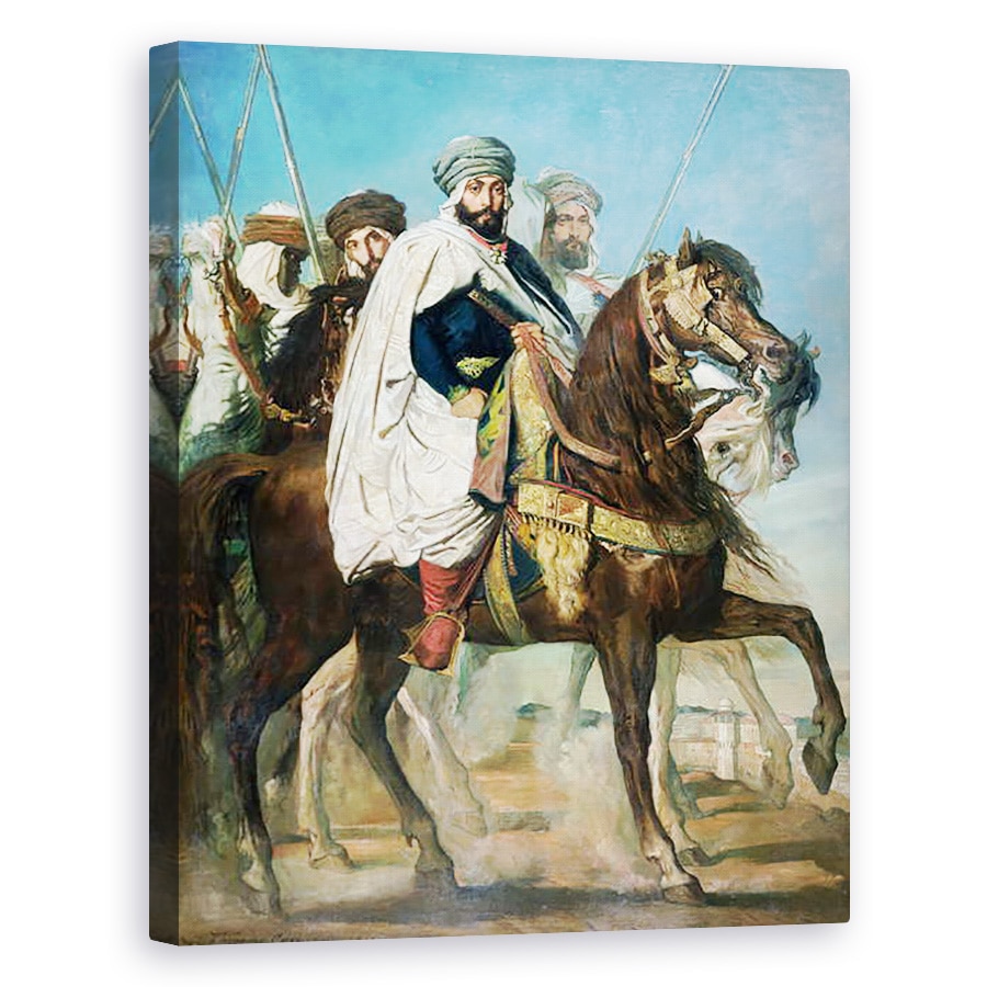 Tablou canvas - Theodore Chasseriau - Ali Ben Ahmed, ultimul calif al lui Constantin, 80 x 100 cm
