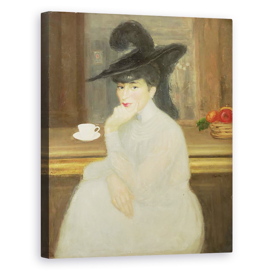 Tablou canvas - Georges Bottini - Asteptam la bar, 60 x 75 cm