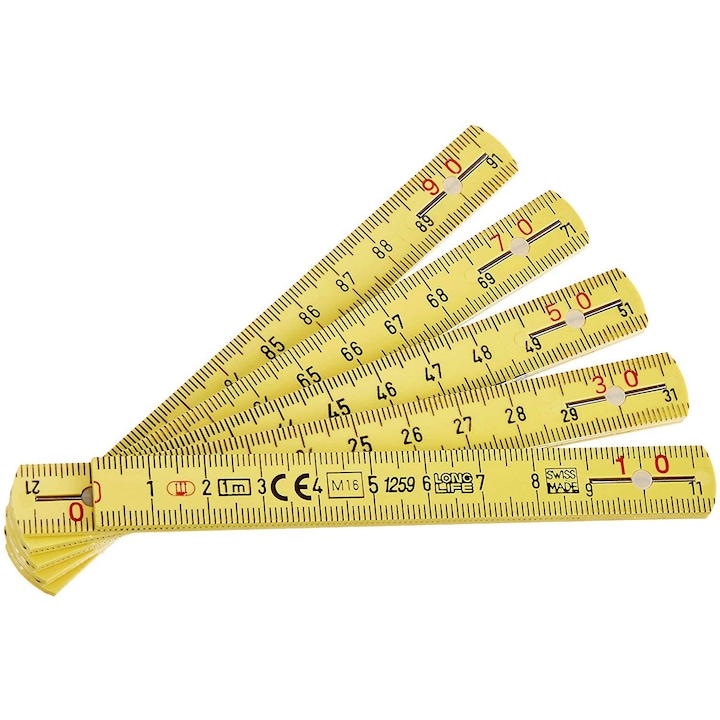 Metru tamplarie din poliamida armat cu fibra de sticla, WIHA LongLife, 2 m