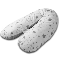 Perna gravide 3 in 1 cu husa detasabila Kidizi Lena, lungime 160 cm, Galaxy Grey