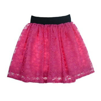 Fusta eleganta, fete, NN, cu dantela, Roz Fusta eleganta, fete, NN, cu dantela, Roz