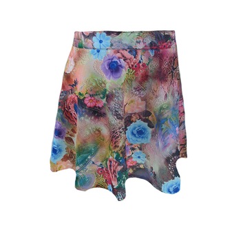 Fusta casual pentru fete NN FMS-4, Multicolor, 140 cm Fusta casual pentru fete NN FMS-4, Multicolor, 140 cm