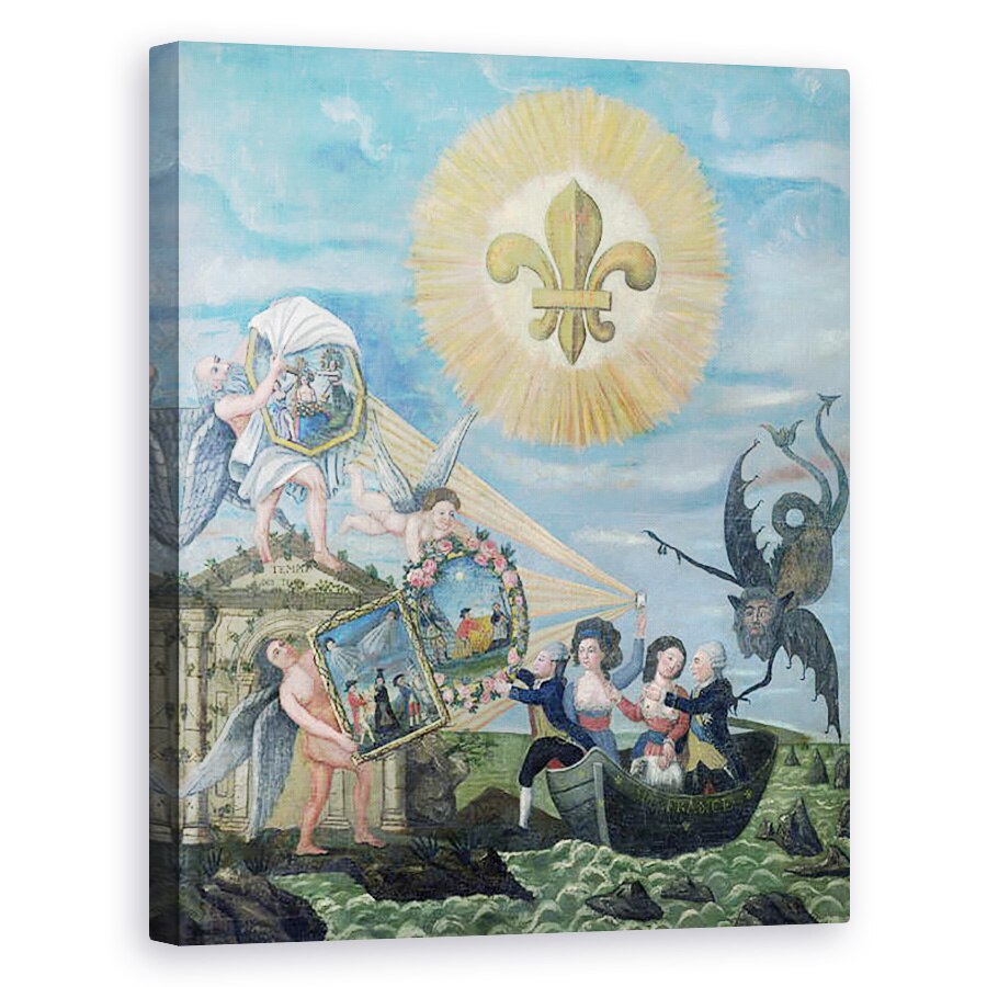 Tablou canvas - Dubois - Speranta fericirii dedicata natiunii cu Ludovic al XVI-lea, 60 x 75 cm