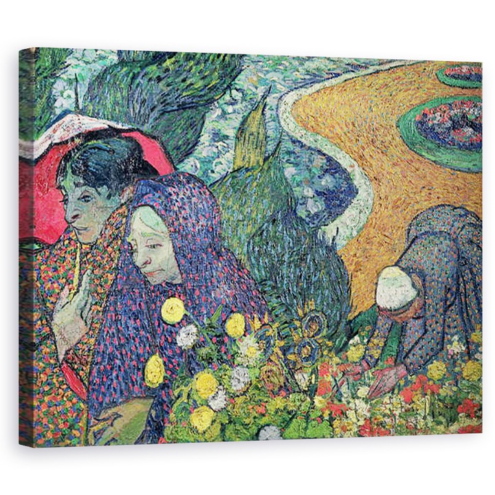 Картина на платно - Винсент ван Гог - Дамите от Арл Спомени от градината в Етен, 40 x 50 см