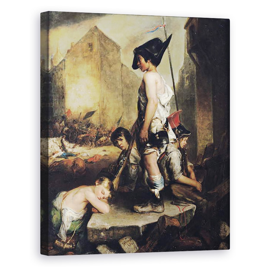 Tablou canvas - Philippe Auguste Jeanron - Micii Patrioti, 60 x 75 cm