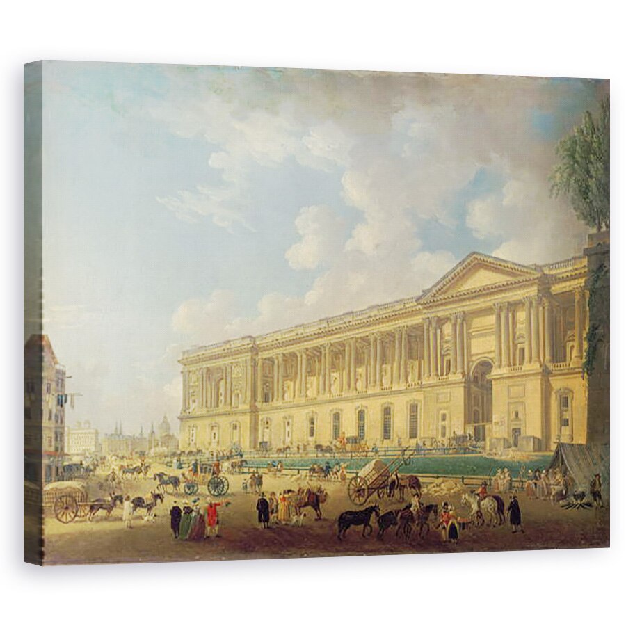 Tablou canvas - Pierre Antoine Demachy - Colonada Luvru. c.1770, 60 x 75 cm