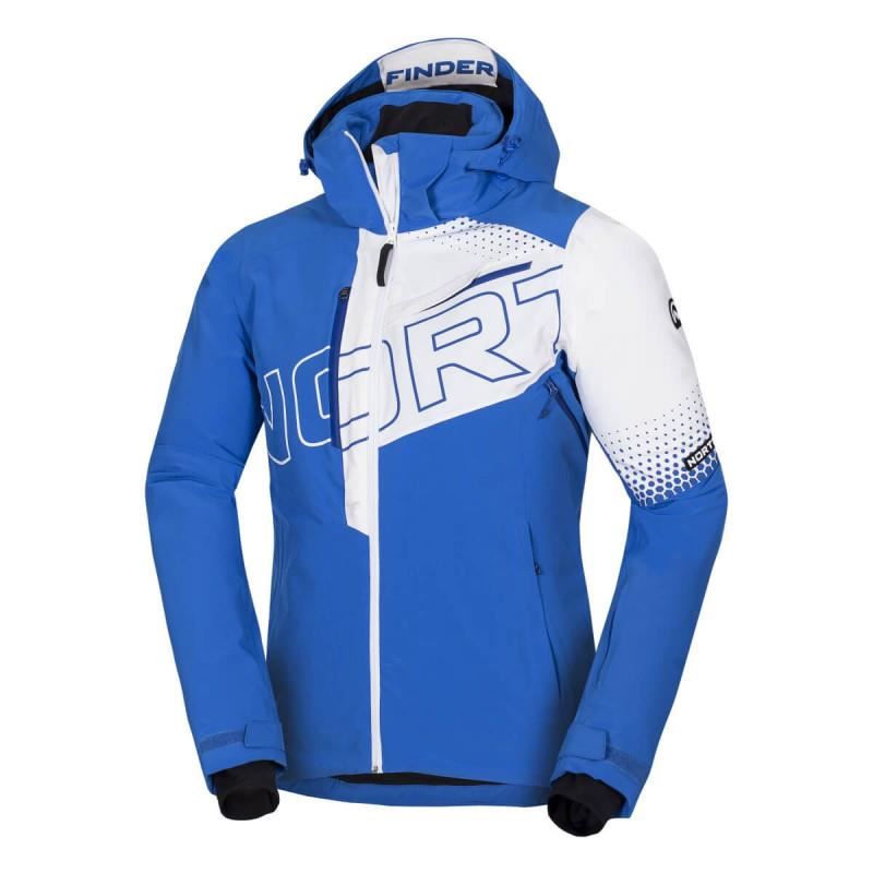 Geaca barbati schi stretch NORTHFINDER Wegritten BU-3792SNW, Albastru/Alb