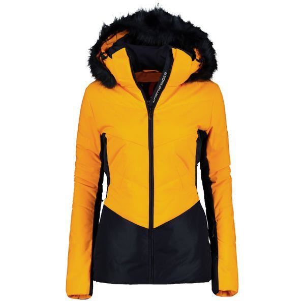 Geaca femei schi cu blanita 2L NORTHFINDER Northenas BU-4795SNW, Galben/Bleumarin