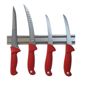 Set macelar format din 4 cutite profesionale pentru macelarie MDM, injunghiat, filetat, dezosat si suport magnetic otel inoxidabil Set macelar format din 4 cutite profesionale pentru macelarie MDM, injunghiat, filetat, dezosat si suport magnetic otel inoxidabil