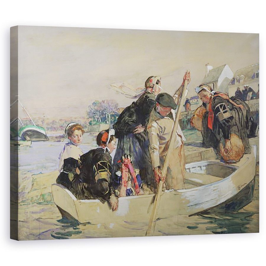 Tablou canvas - Lucien Simon - Scena breton, 40 x 50 cm