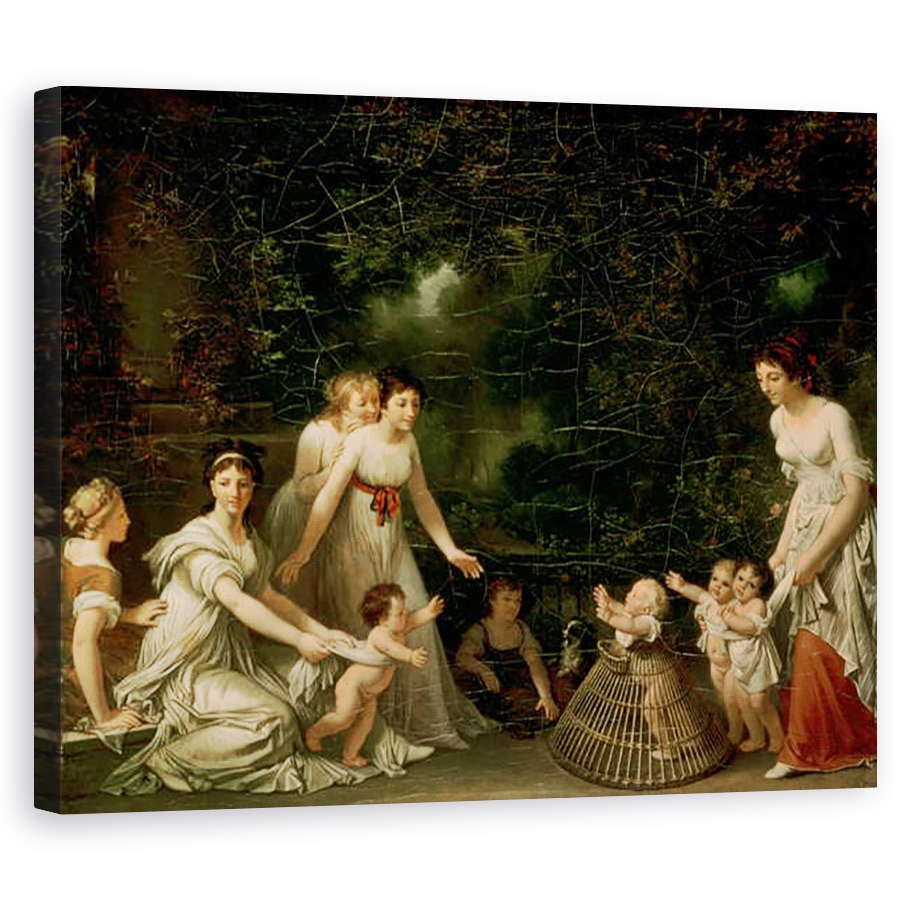 Tablou canvas - Marguerite Gerard - Primii pasi, 40 x 50 cm