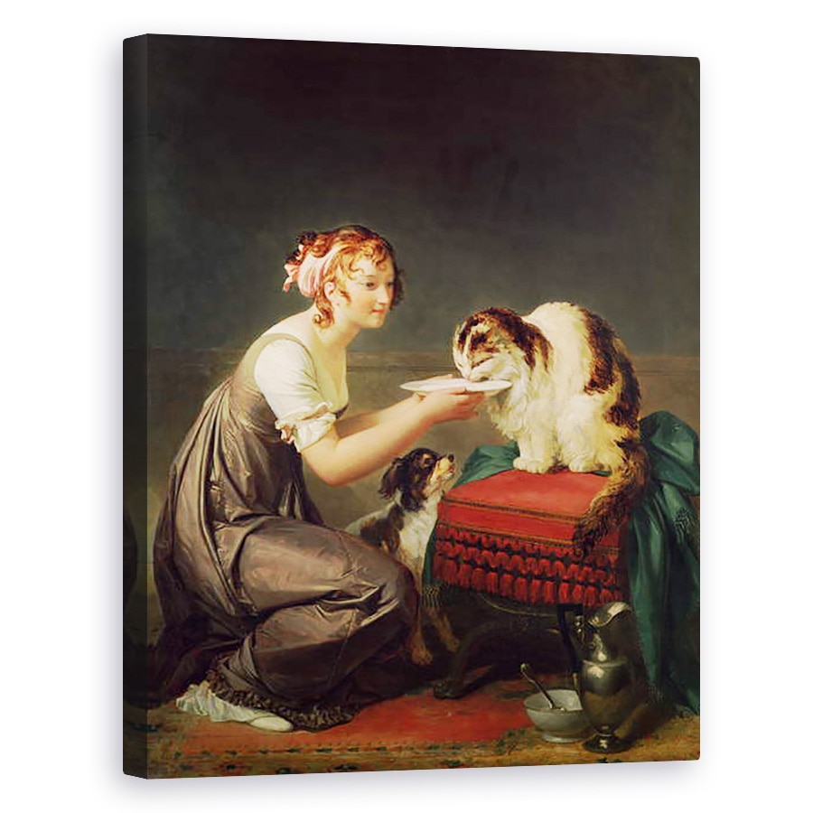 Tablou canvas - Marguerite Gerard - Masa de pranz a pisicii, 40 x 50 cm