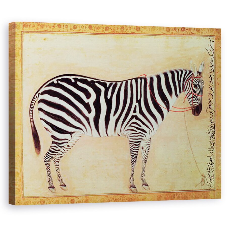 Tablou canvas - Mansur - Zebra, de la Mingo Album, Mughal, 1621, 40 x 50 cm