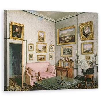 Tablou canvas - Mary Ellen Best - Studiul colonelului Norcliffe la Langton Hall, 40 x 50 cm Tablou canvas - Mary Ellen Best - Studiul colonelului Norcliffe la Langton Hall, 40 x 50 cm