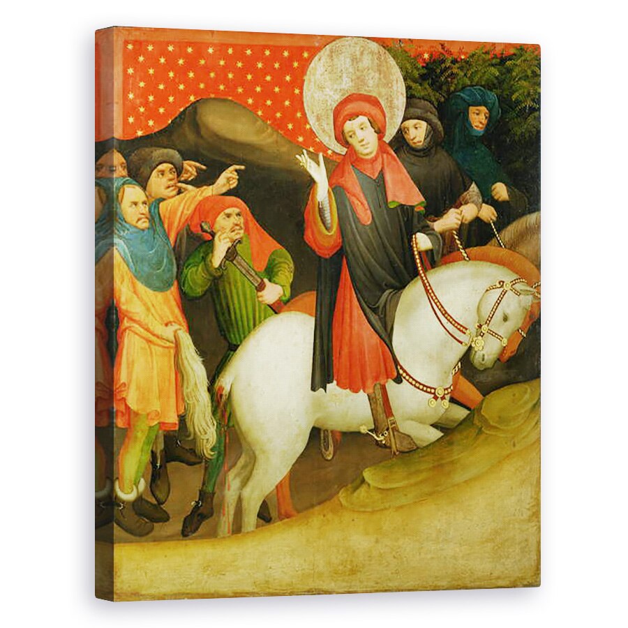 Tablou canvas - Master Francke - Luarea in joc a Sfantului Thomas, panou de la Altarul Sfantul Thomas de la Biserica Sfantul Ioan, Hamburg, 40 x 50 cm