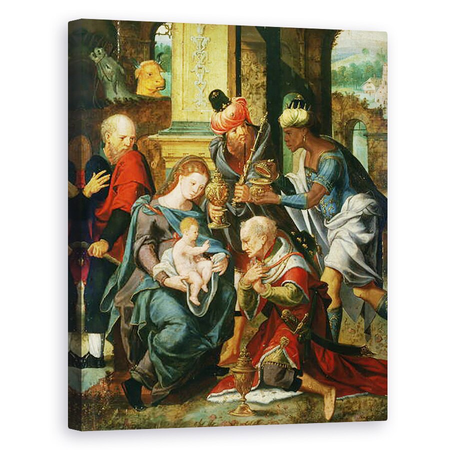 Tablou canvas - Master of the Prodigal Son - Adorarea Magilor, 40 x 50 cm