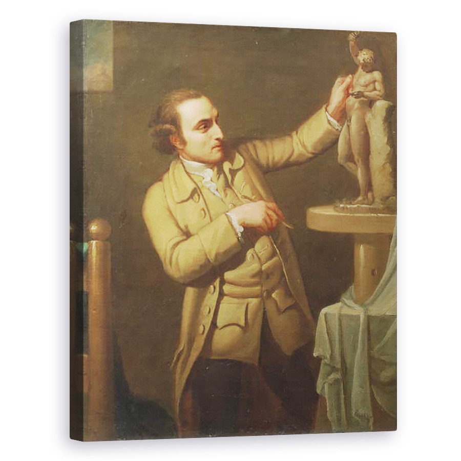 Tablou canvas - Mary Moser - Joseph Nollekens 1737-1823 c.1770-71, 40 x 50 cm