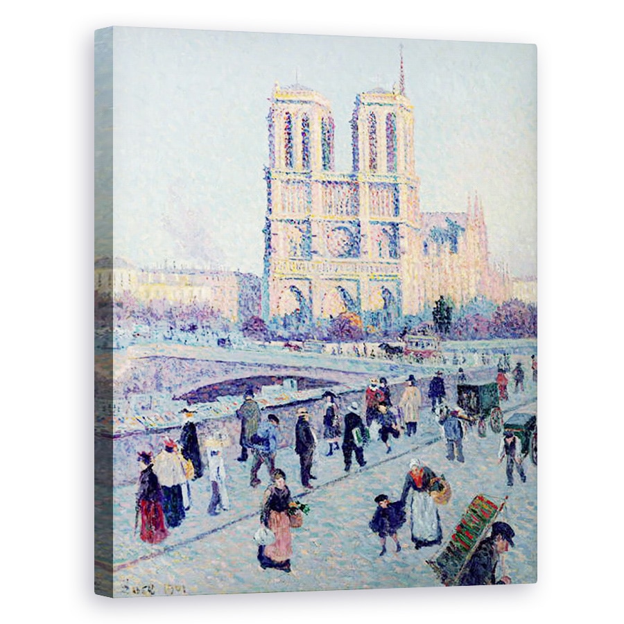 Tablou canvas - Maximilien Luce - Le Quai St. Michel si Notre Dame, 40 x 50 cm