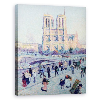 Tablou canvas - Maximilien Luce - Le Quai St. Michel si Notre Dame, 40 x 50 cm Tablou canvas - Maximilien Luce - Le Quai St. Michel si Notre Dame, 40 x 50 cm