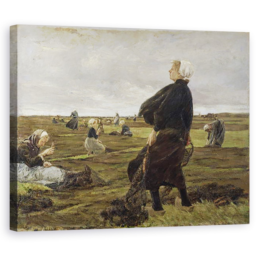Tablou canvas - Max Liebermann - Repararea plaselor, 60 x 75 cm