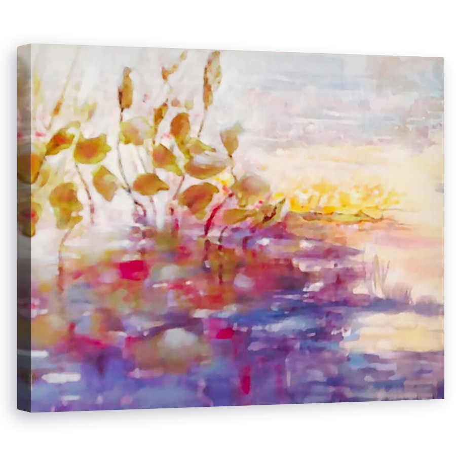 Tablou canvas - Mary Smith - reflexii aurii si roz, 60 x 75 cm