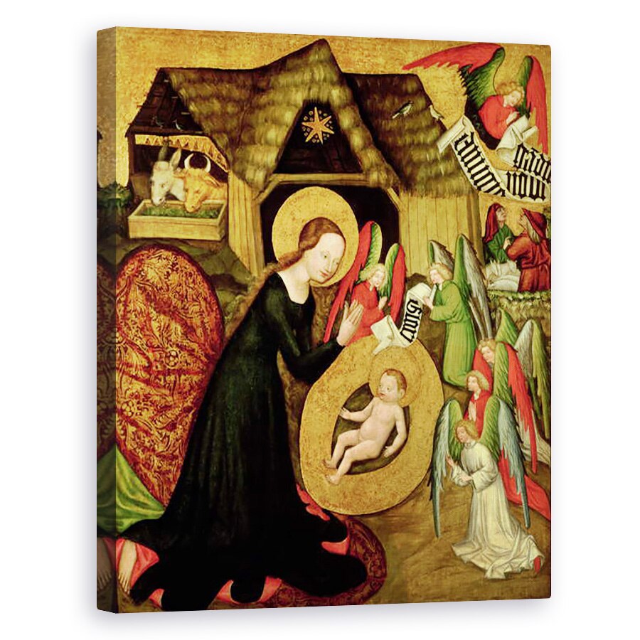 Tablou canvas - Master of Raigern - Nasterea Domnului, 40 x 50 cm