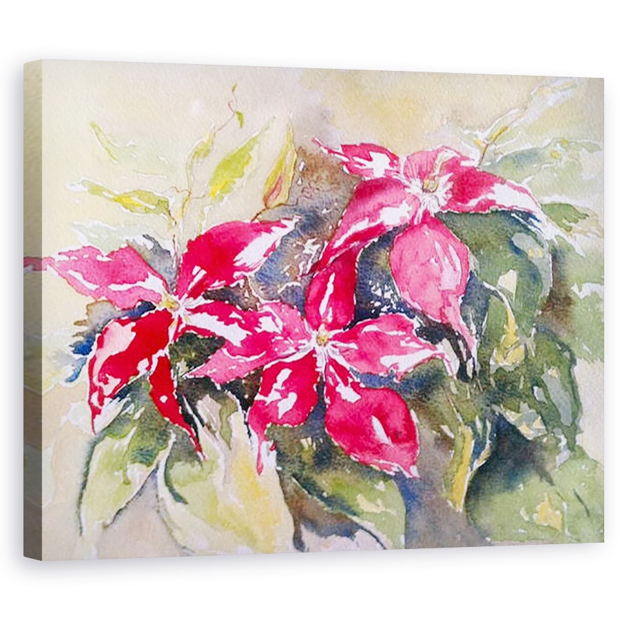 Tablou canvas - Mary Smith - Clematis visiniu, 60 x 75 cm