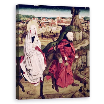 Tablou canvas - Master of the Schotten Altar - Altarul Schotten reprezentand Zborul in Egipt, 60 x 75 cm Tablou canvas - Master of the Schotten Altar - Altarul Schotten reprezentand Zborul in Egipt, 60 x 75 cm