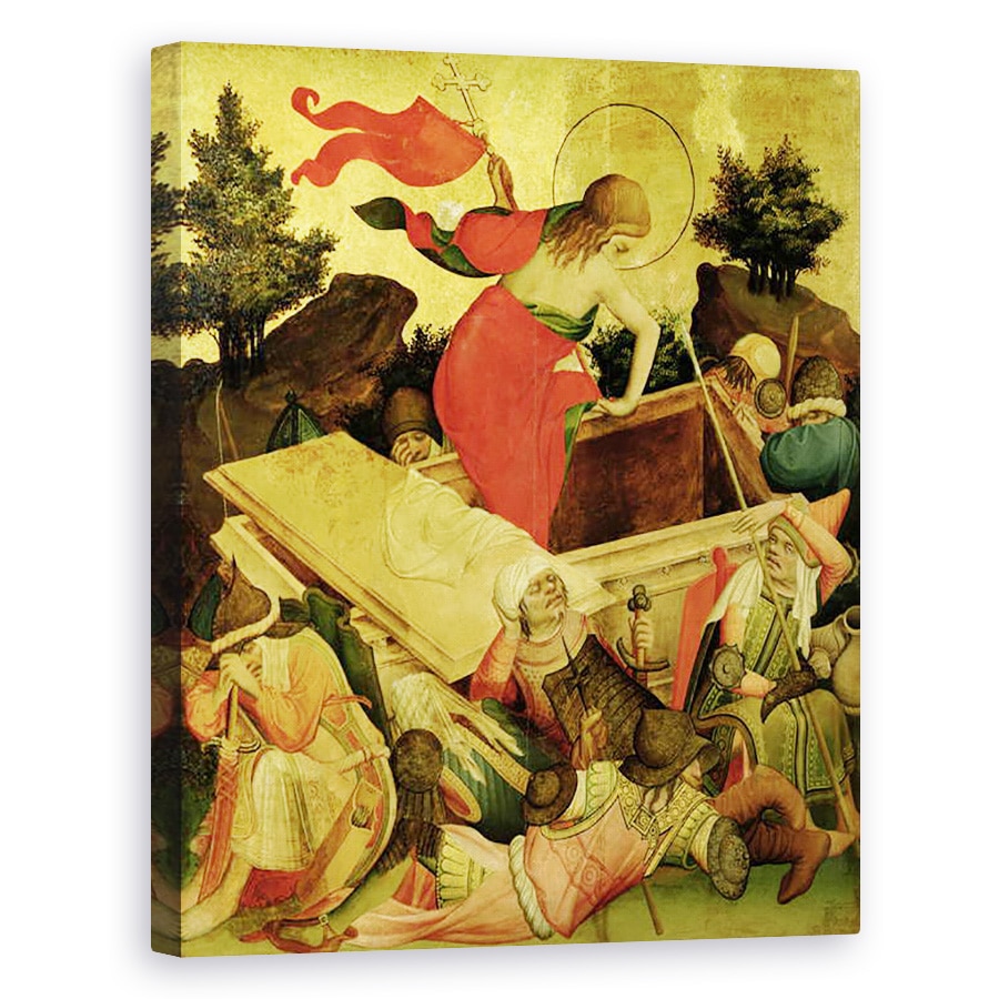 Tablou canvas - Master Francke - invierea, panou de la Altarul Sfantul Thomas de la Biserica Sfantul Ioan, Hamburg, 60 x 75 cm