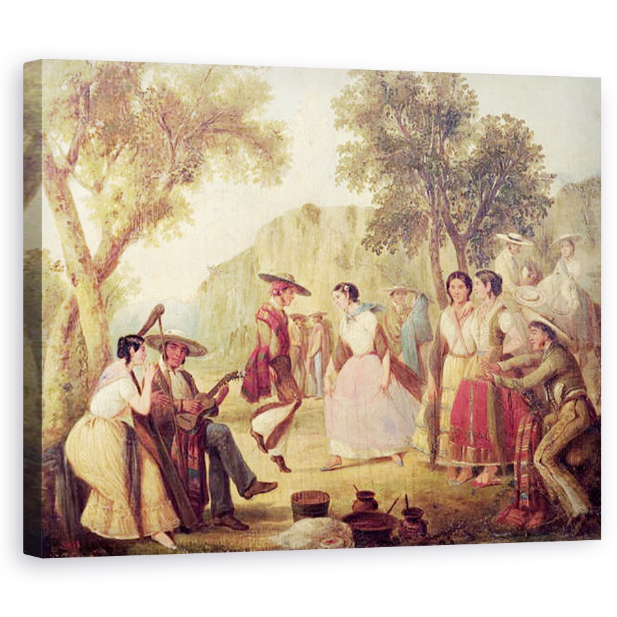 Tablou canvas - Scoala Mexicana - Un dans popular, 40 x 50 cm