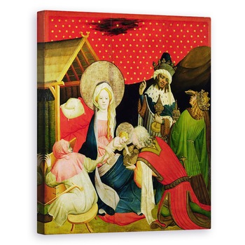 Tablou canvas - Master Francke - Adorarea Magilor, panou de la Altarul Sfantul Thomas de la Biserica Sfantul Ioan, Hamburg, 40 x 50 cm Tablou canvas - Master Francke - Adorarea Magilor, panou de la Altarul Sfantul Thomas de la Biserica Sfantul Ioan, Hamburg, 40 x 50 cm