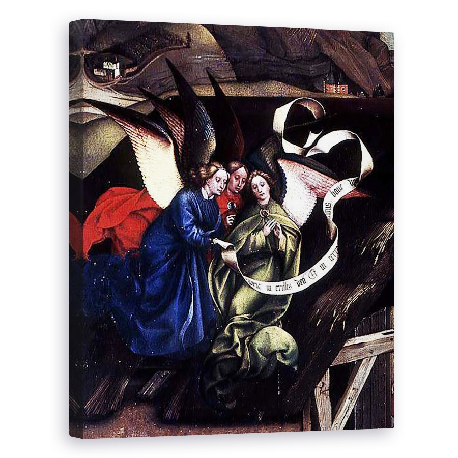 Tablou canvas - Master of Flemalle - Nasterea Domnului II, 40 x 50 cm