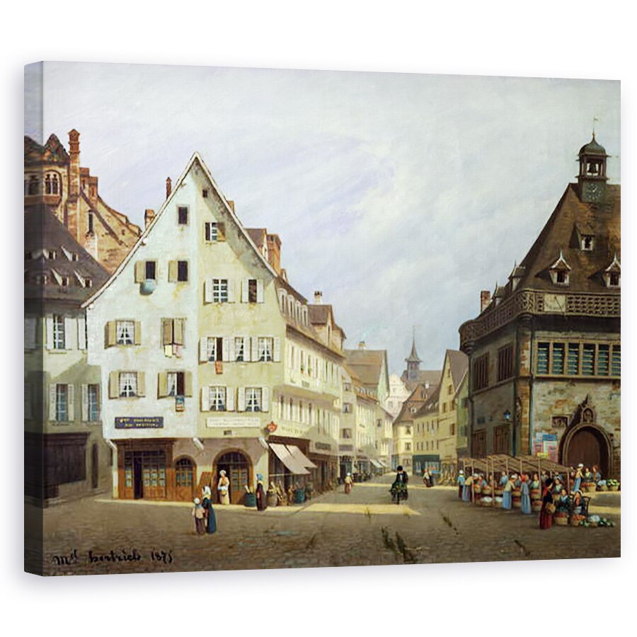 Tablou canvas - Michel Hertrich - Place du Marche-aux-fructe, Colmar, 60 x 75 cm