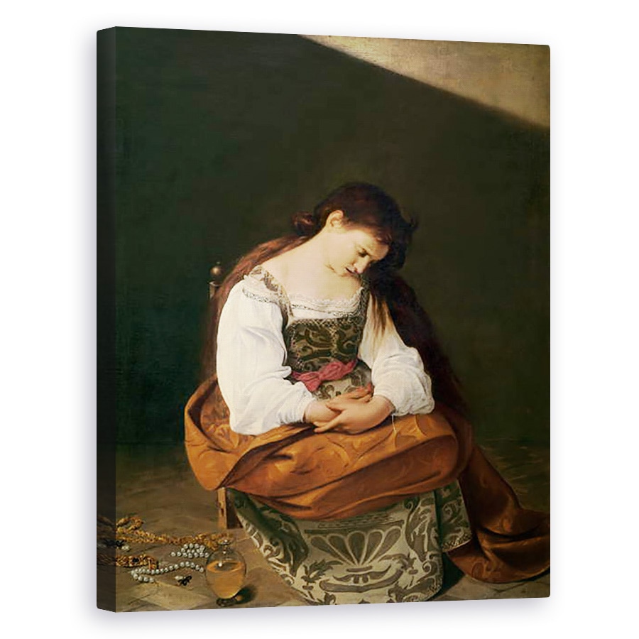 Tablou canvas - Michelangelo Merisi da Caravaggio - Maria Magdalena penitenta, 40 x 50 cm